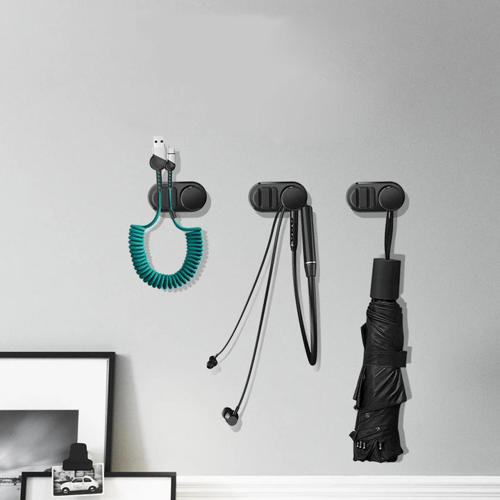 Multifunctional self-adhesive organizer hook