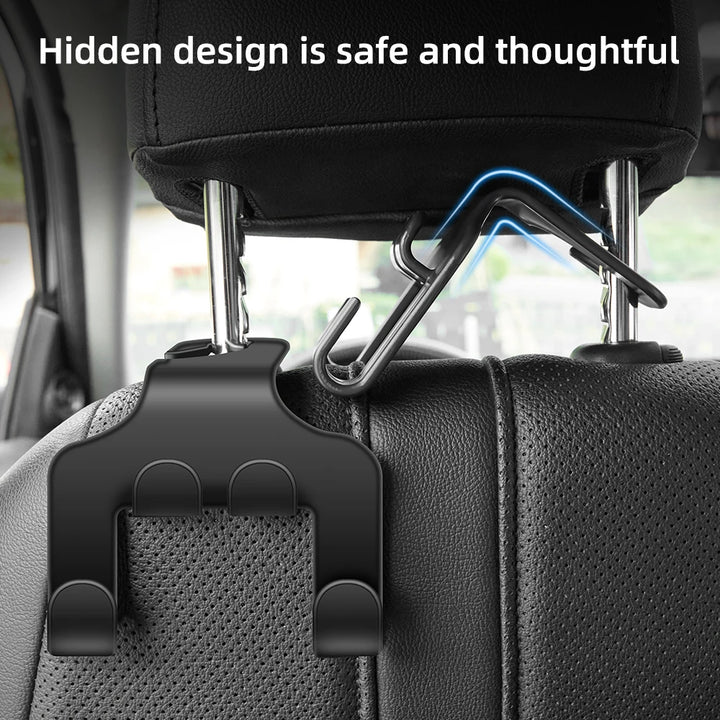 Car organizer hook with cellphone holder