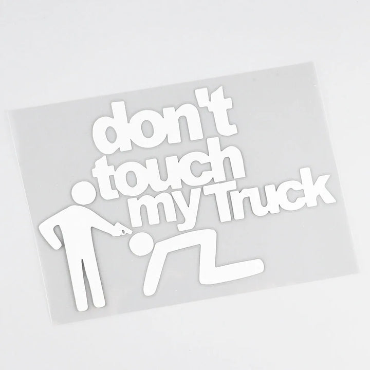 Reflective sticker for pickup truck